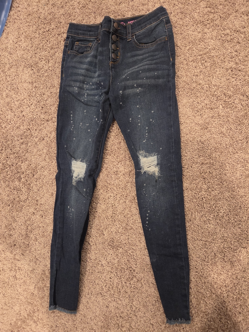 The Children's Place Dark Blue Distressed Skinny Jeans